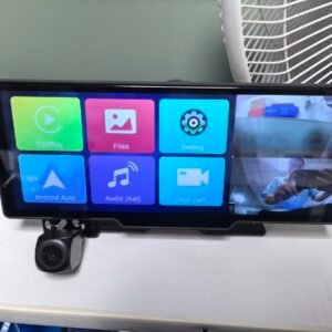 Touchscreen Car Navigation Display with Dual Recording